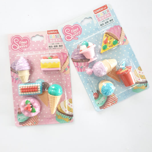 Novelty Sweet Time Erasers