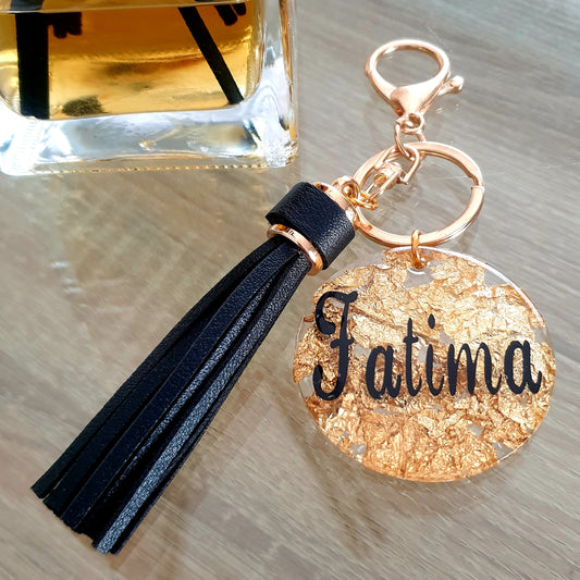 Leather Tassle Keychain